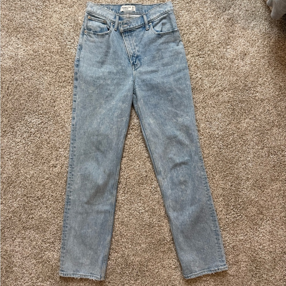 Abercrombie & Fitch Light Blue Straight Leg Jeans